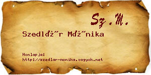 Szedlár Mónika névjegykártya